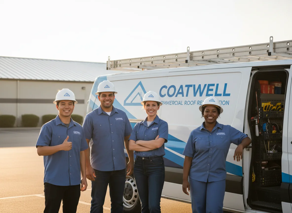 Commercial roof coating company in Addieville, IL